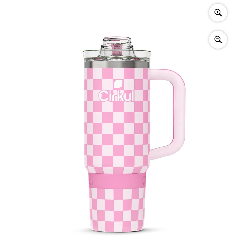 Cirkul Pink Checkered Party Pitcher